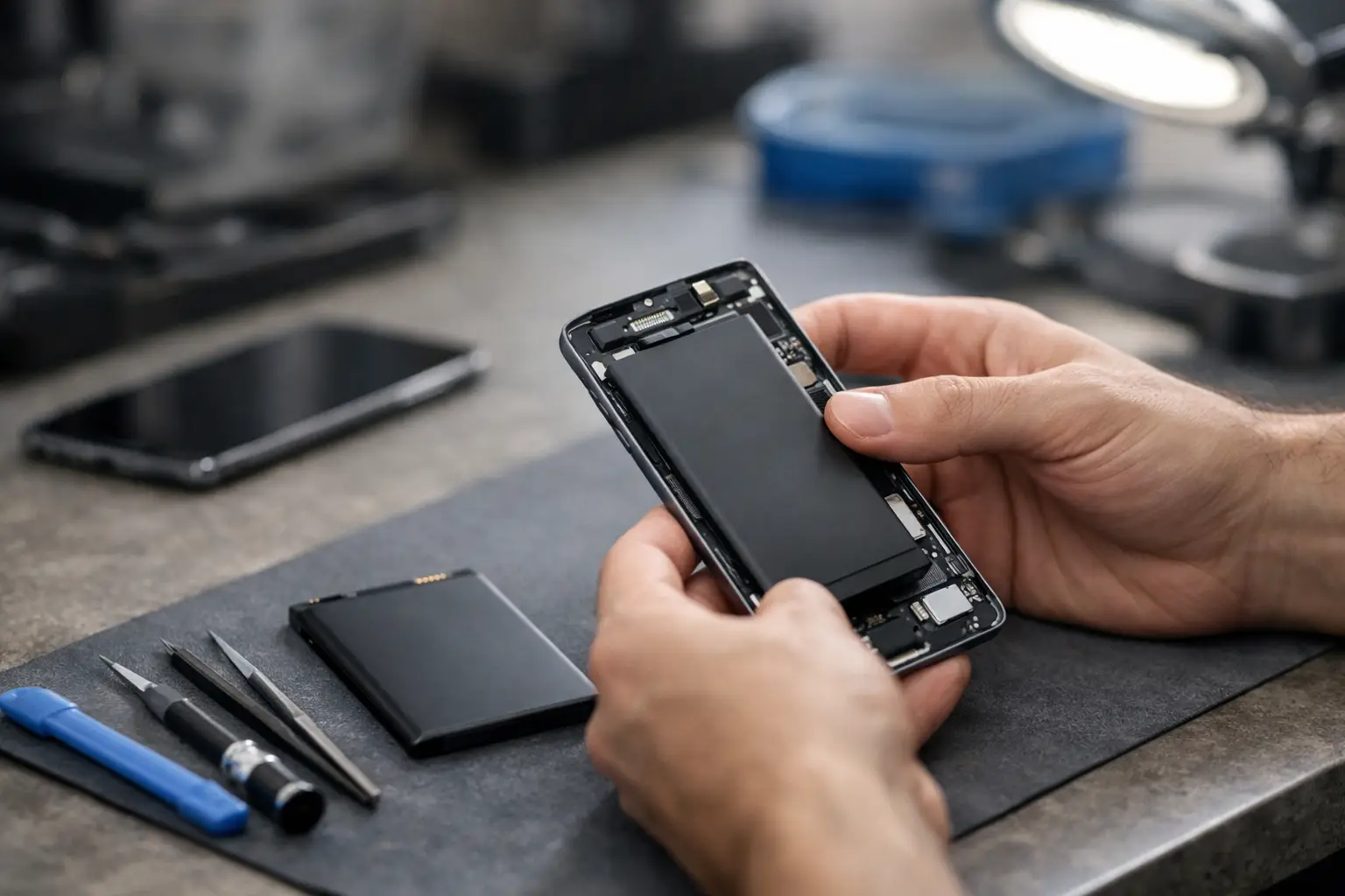 Sostituzione batteria smartphone Castiglione