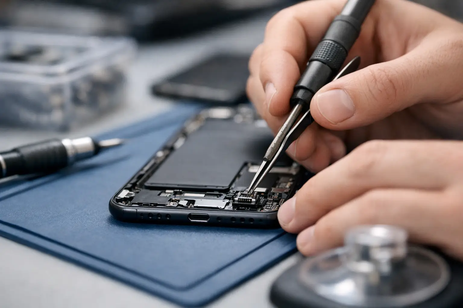 Come riparare connettore ricarica smartphone Castiglione