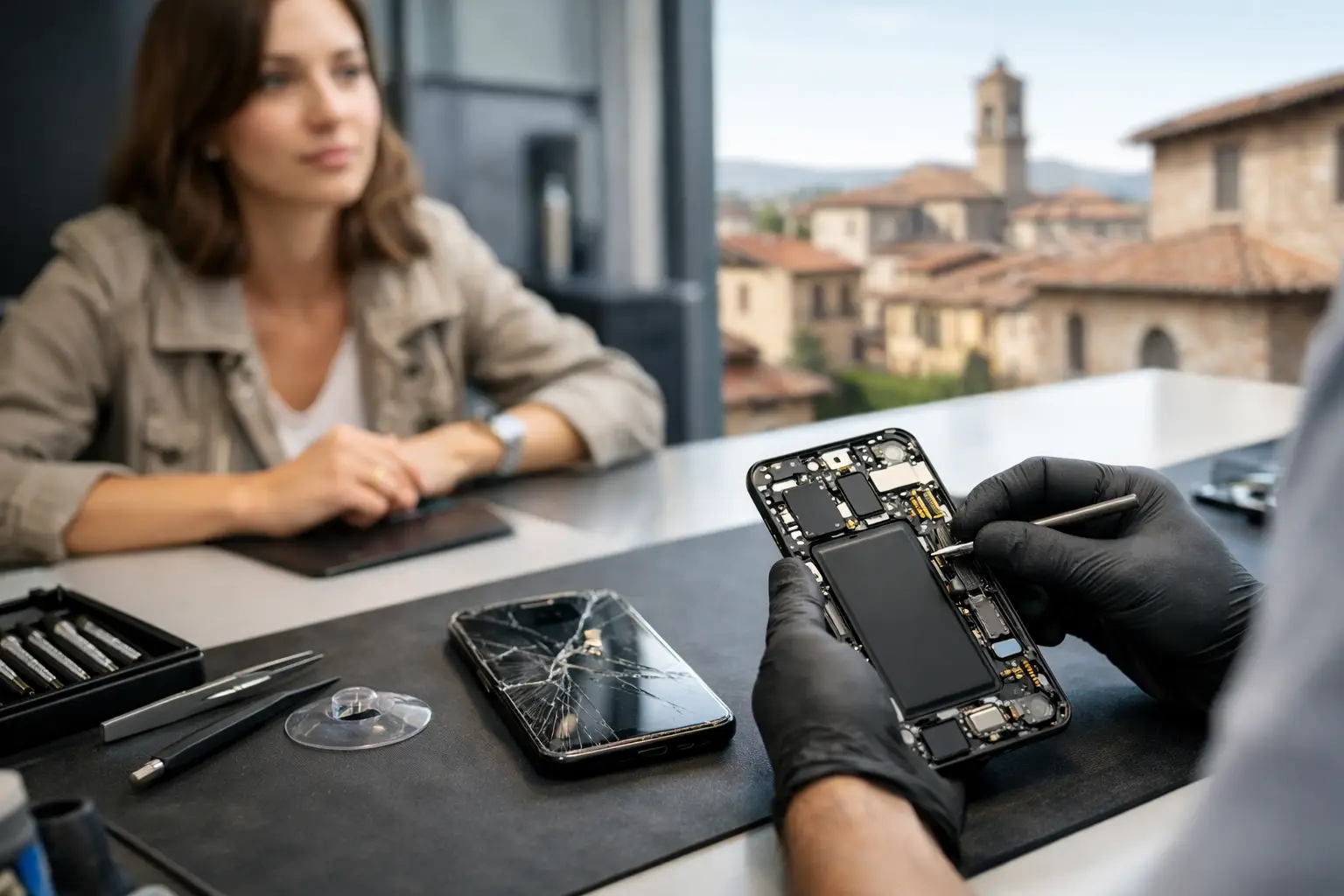 Guida assistenza smartphone urgente a Castiglione