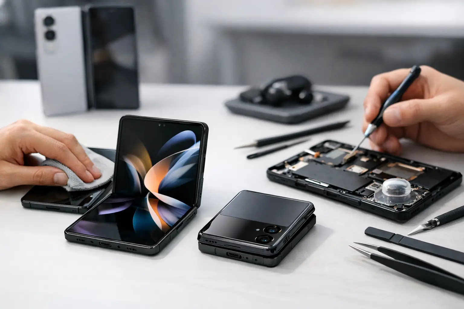 Smartphone pieghevoli: cura, scelta e riparazioni