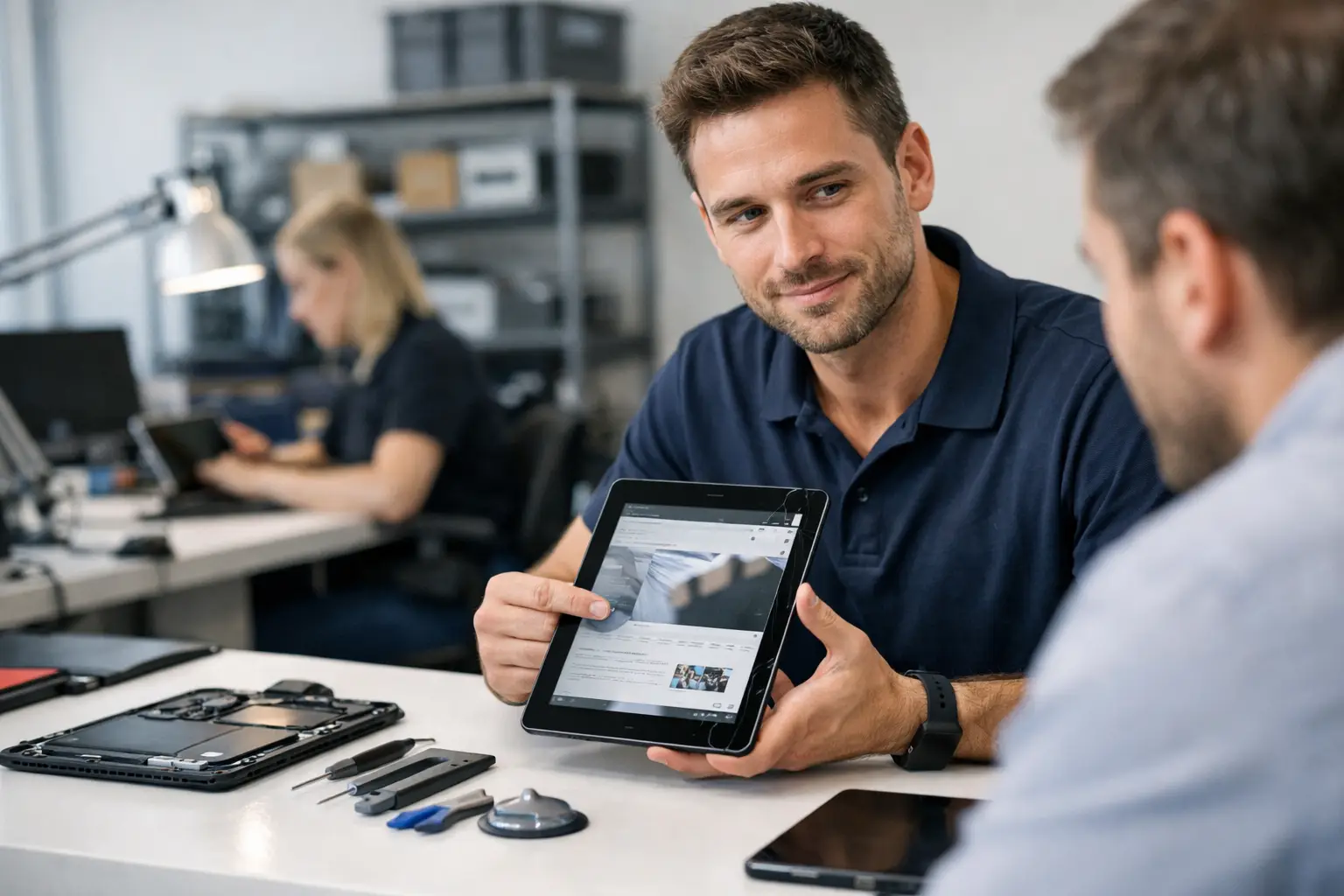 Assistenza tablet professionale, senza attese