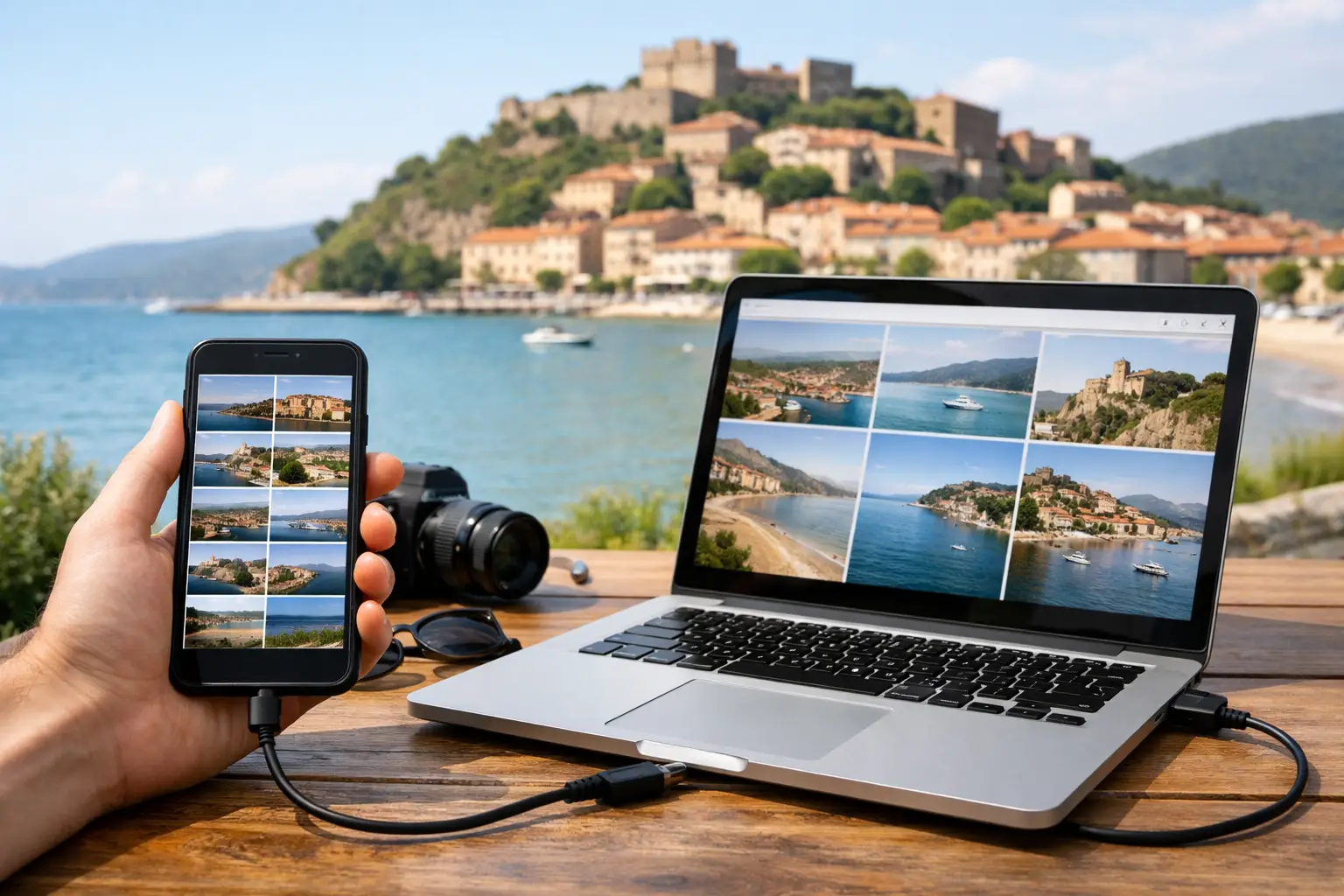 Come salvare foto dal telefono a Castiglione