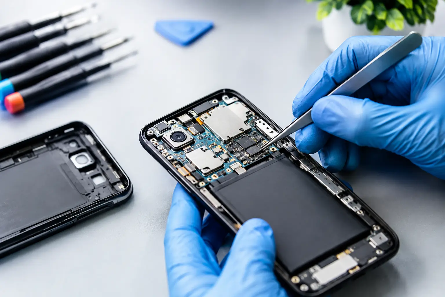 Circuito alimentazione smartphone: riparazione